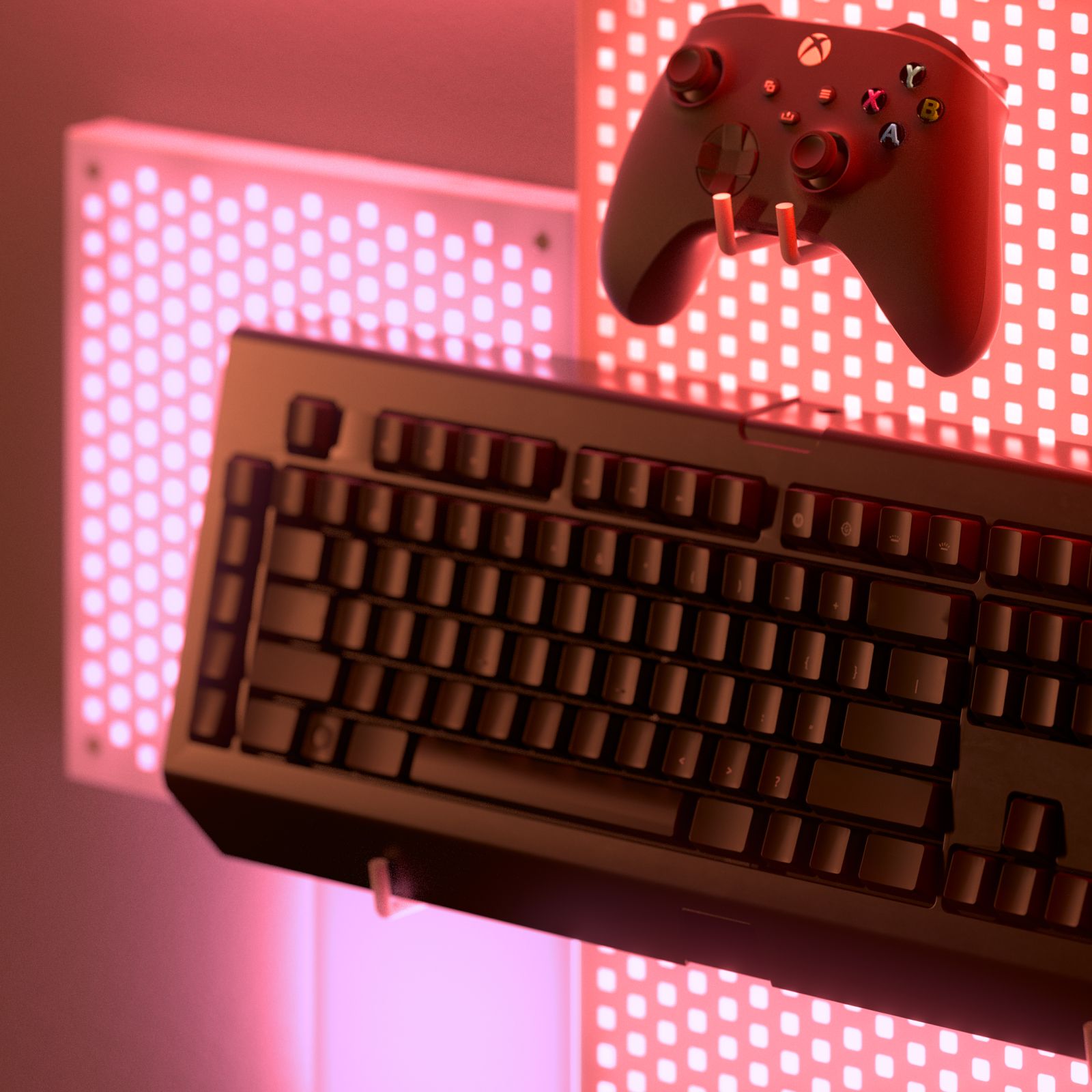 Nanoleaf blocks Light Pegboard  environment image