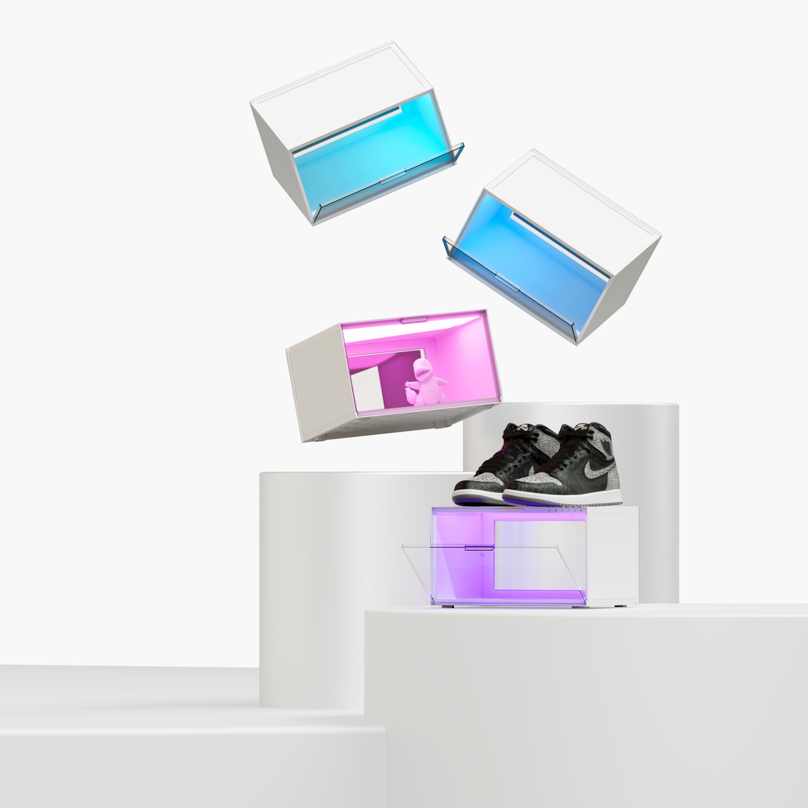 Nanoleaf expo led display case