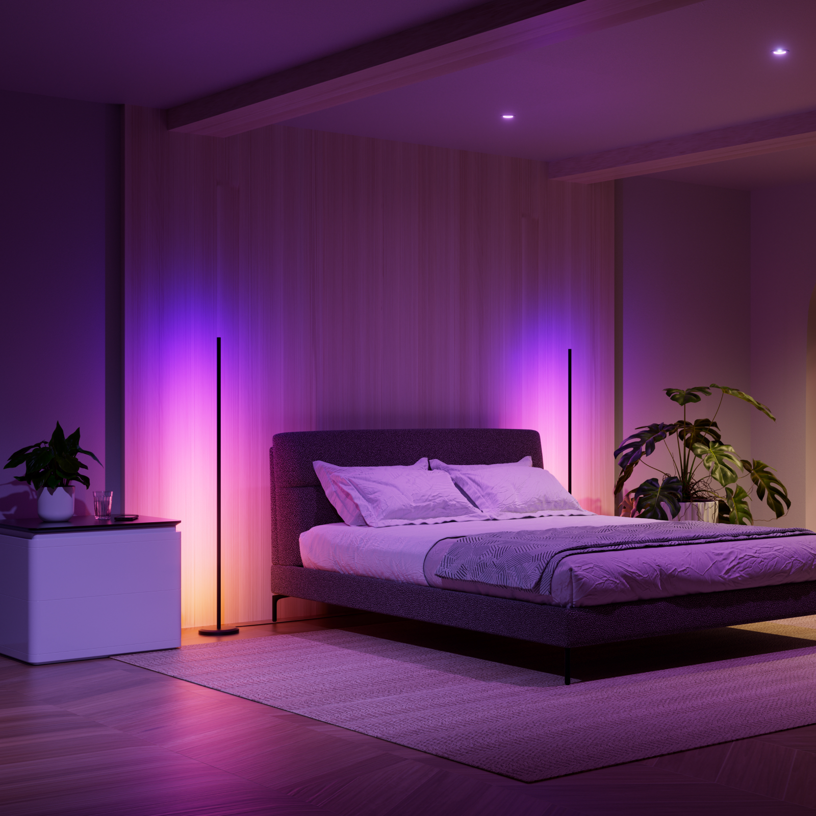 Matter Smart Multicolor Floor Lamp (2 Pack)