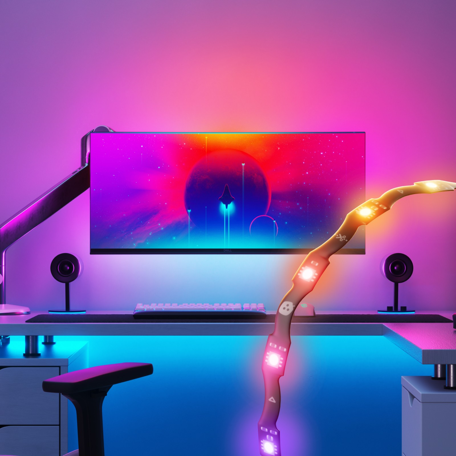 PC Screen Mirror Lightstrip